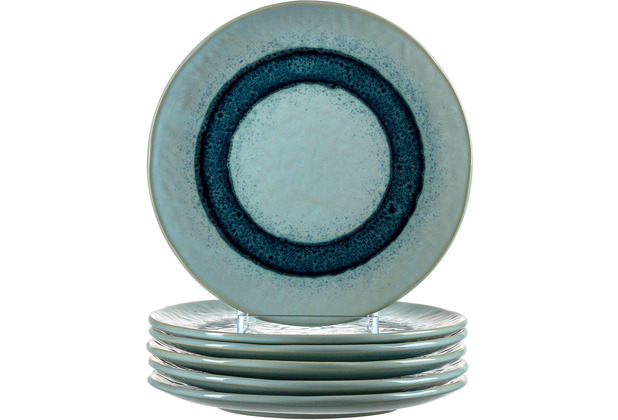 6er-Set Keramikteller Matera cm Leonardo 22,5 blau