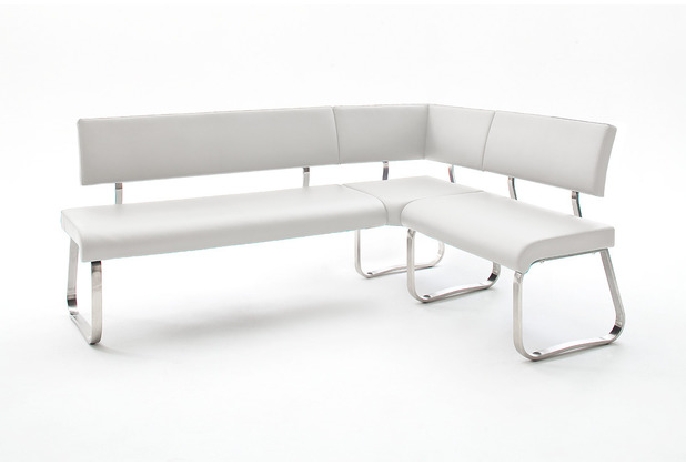 MCA furniture ARCO Eckbank, weiß Kunstlederbezug