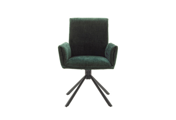 MCA furniture BOULDER 2er matt Gestell olive Set schwarz lackiert