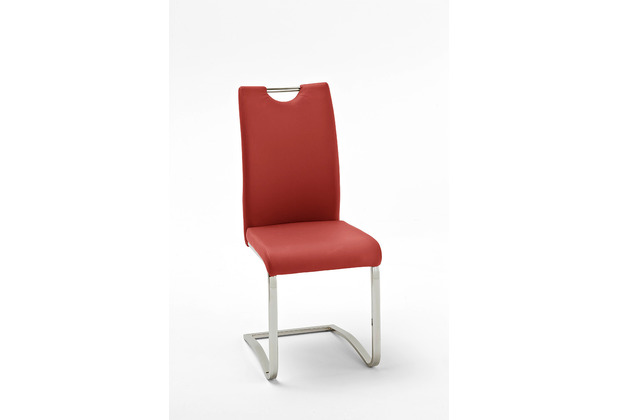 Griffloch, KOELN 4er rot mit MCA Schwingstuhl Set furniture