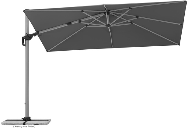 Schirme 260x350/8 anthrazit Ampelschirm Bermuda Schneider