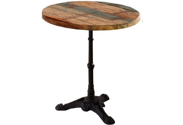SIT TABLES Platte schwarz bunt Tisch cm 60x60 & lackiert, CO Gestell