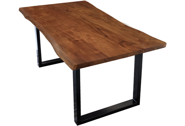 SIT TABLES 80 nussbaumfarbig, mm, schwarz cm, Tisch Platte 26 Platte & nußbaumfarbig, Gestell 120 x lackiert CO